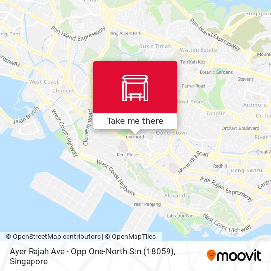 Ayer Rajah Ave - Opp One-North Stn (18059) map