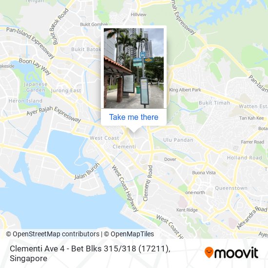 Clementi Ave 4 - Bet Blks 315 / 318 (17211) map