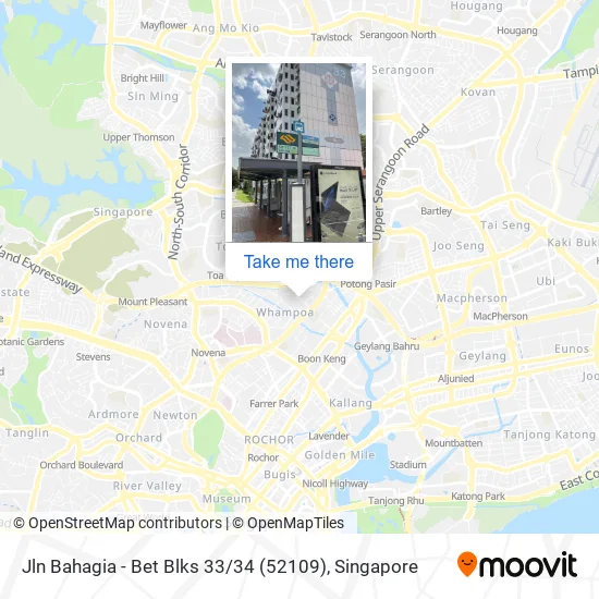 Jln Bahagia - Bet Blks 33 / 34 (52109)地图