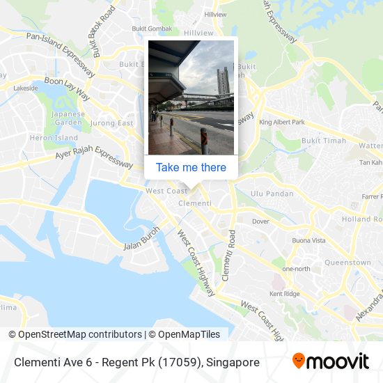 Clementi Ave 6 - Regent Pk (17059) map