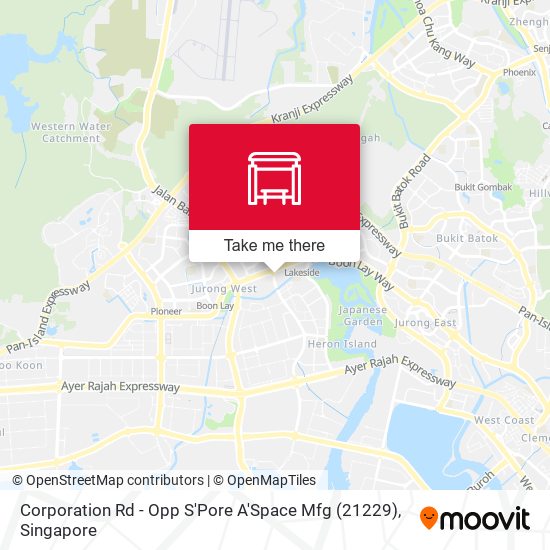Corporation Rd - Opp S'Pore A'Space Mfg (21229)地图