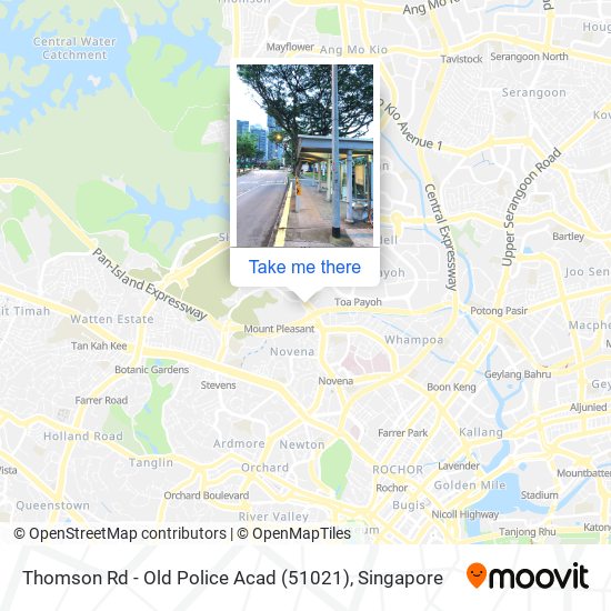 Thomson Rd - Old Police Acad (51021) map