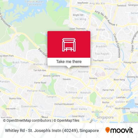 Whitley Rd - St. Joseph's Instn (40249)地图