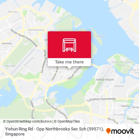 Yishun Ring Rd - Opp Northbrooks Sec Sch (59571) map