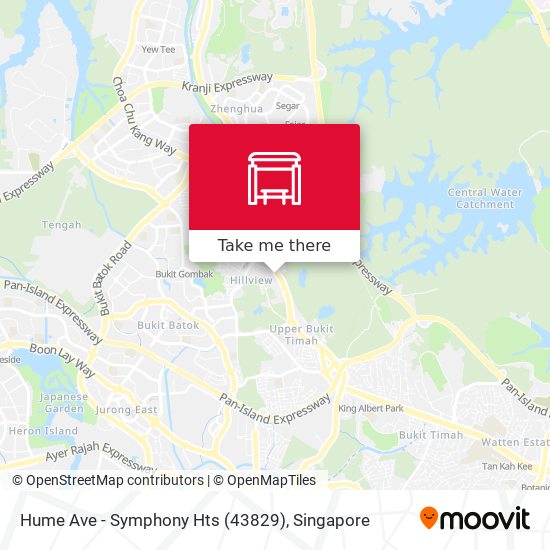 Hume Ave - Symphony Hts (43829) map