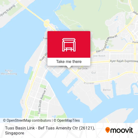 Tuas Basin Link - Bef Tuas Amenity Ctr (26121)地图