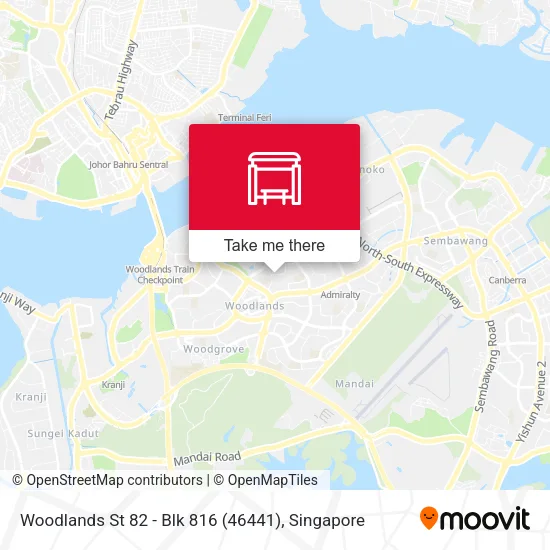 Woodlands St 82 - Blk 816 (46441)地图