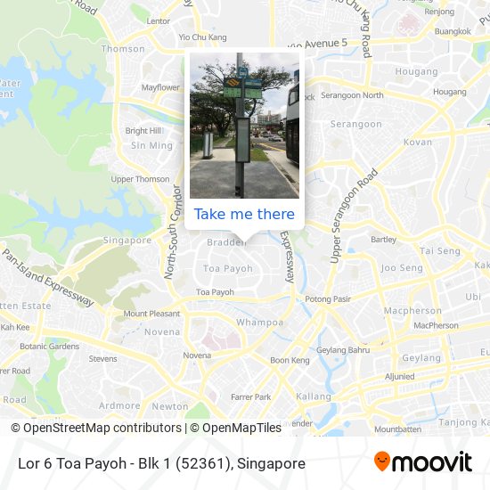 Lor 6 Toa Payoh - Blk 1 (52361) map