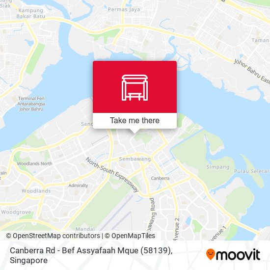 Canberra Rd - Bef Assyafaah Mque (58139) map