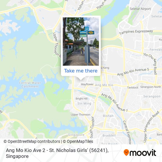 Ang Mo Kio Ave 2 - St. Nicholas Girls' (56241) map