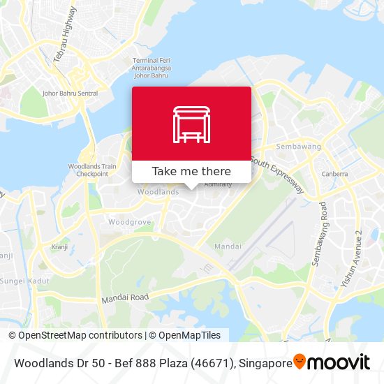 Woodlands Dr 50 - Bef 888 Plaza (46671) map