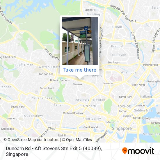 Dunearn Rd - Aft Stevens Stn Exit 5 (40089) map