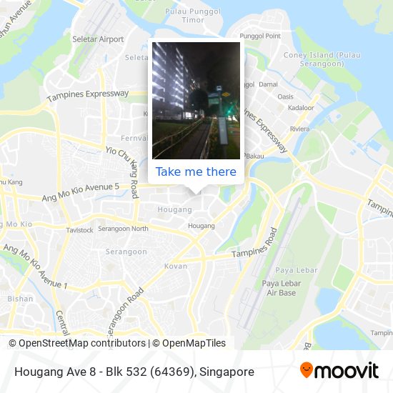 Hougang Ave 8 - Blk 532 (64369) map