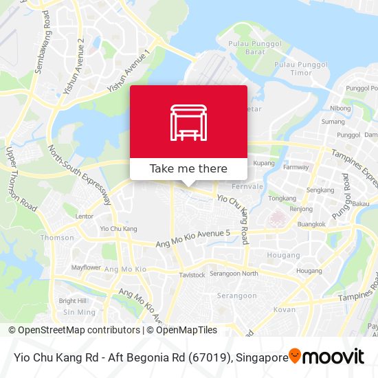 Yio Chu Kang Rd - Aft Begonia Rd (67019) map