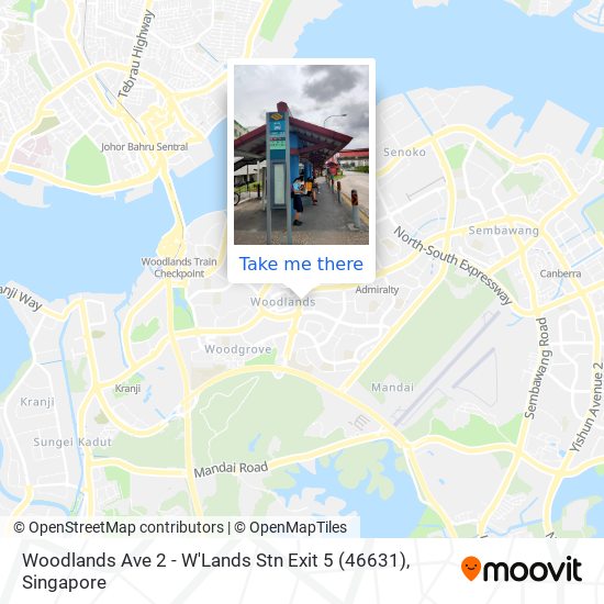 Woodlands Ave 2 - W'Lands Stn Exit 5 (46631)地图