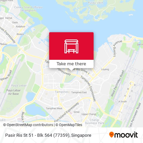 Pasir Ris St 51 - Blk 564 (77359) map