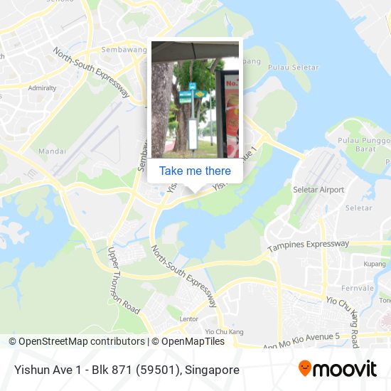 Yishun Ave 1 - Blk 871 (59501) map