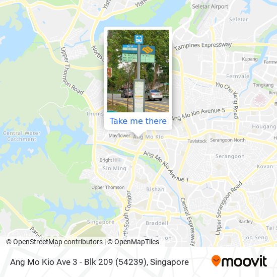 Ang Mo Kio Ave 3 - Blk 209 (54239)地图