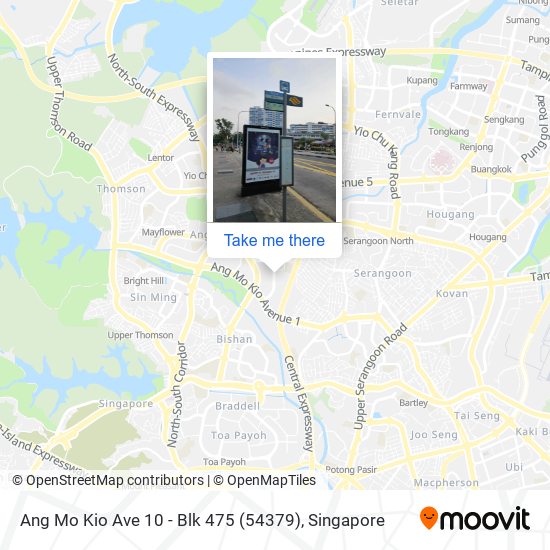 Ang Mo Kio Ave 10 - Blk 475 (54379)地图