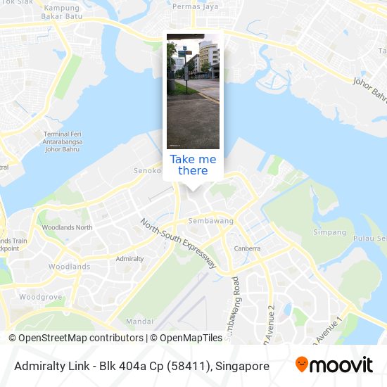 Admiralty Link - Blk 404a Cp (58411) map