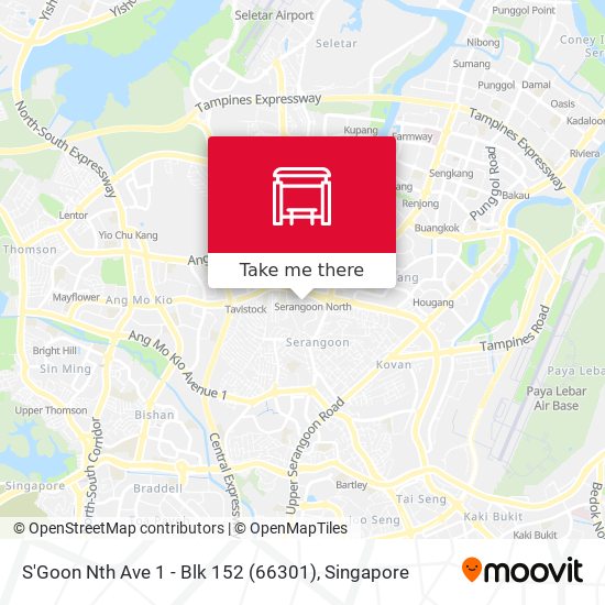 S'Goon Nth Ave 1 - Blk 152 (66301) map
