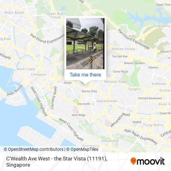 C'Wealth Ave West - the Star Vista (11191) map