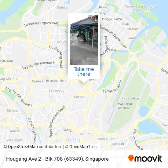 Hougang Ave 2 - Blk 708 (63349) map