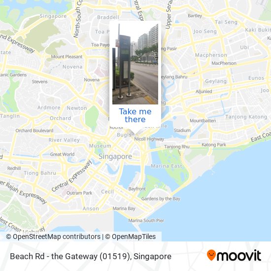 Beach Rd - the Gateway (01519) map