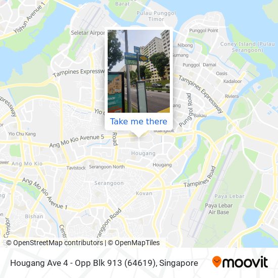 Hougang Ave 4 - Opp Blk 913 (64619) map