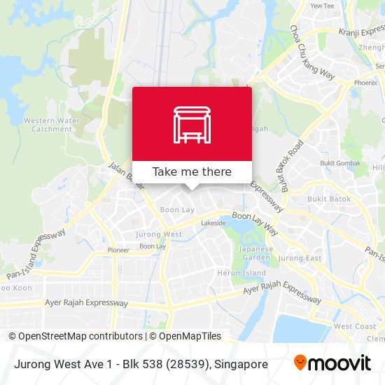 Jurong West Ave 1 - Blk 538 (28539)地图