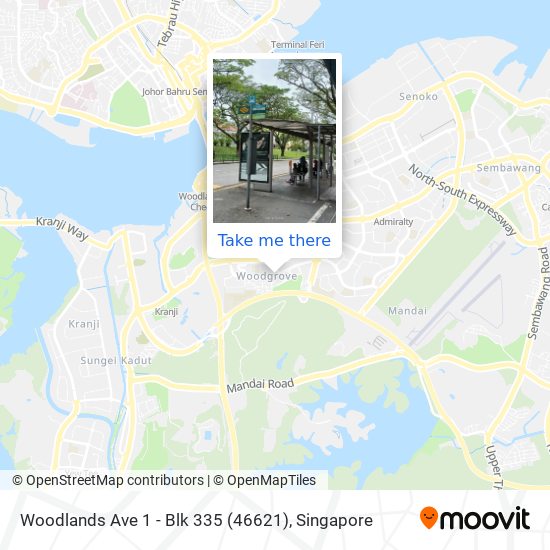 Woodlands Ave 1 - Blk 335 (46621)地图