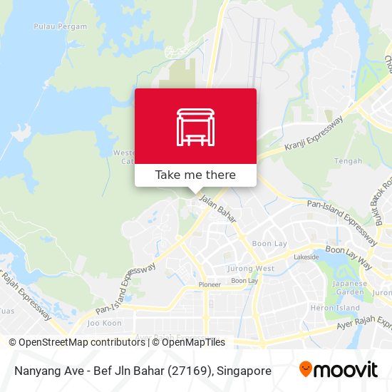Nanyang Ave - Bef Jln Bahar (27169) map