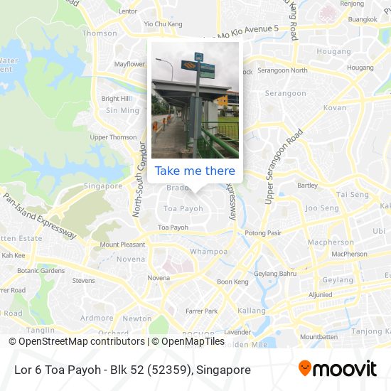 Lor 6 Toa Payoh - Blk 52 (52359) map