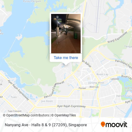 Nanyang Ave - Halls 8 & 9 (27209) map