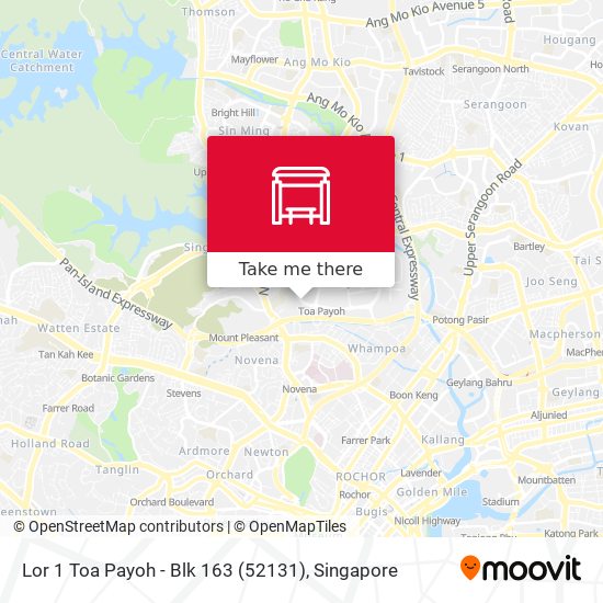 Lor 1 Toa Payoh - Blk 163 (52131) map