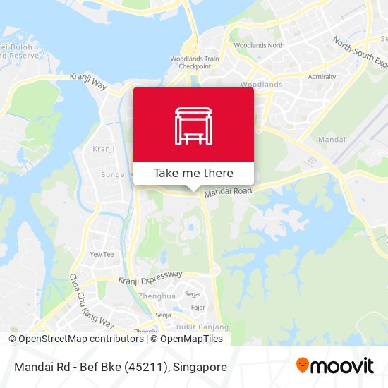 Mandai Rd - Bef Bke (45211) map