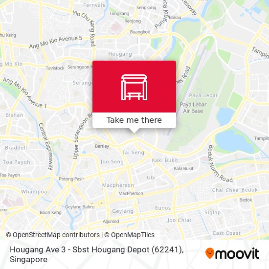 Hougang Ave 3 - Sbst Hougang Depot (62241) map