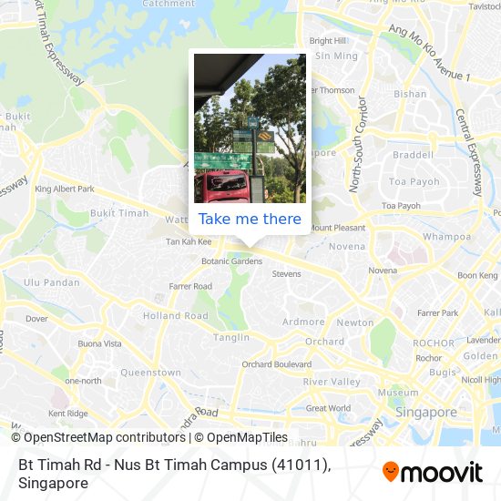 Bt Timah Rd - Nus Bt Timah Campus (41011) map