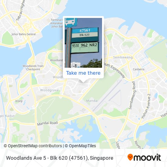 Woodlands Ave 5 - Blk 620 (47561)地图