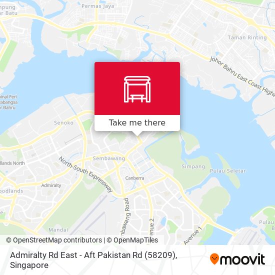 Admiralty Rd East - Aft Pakistan Rd (58209) map