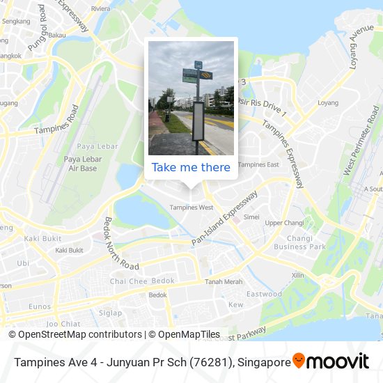 Tampines Ave 4 - Junyuan Pr Sch (76281)地图