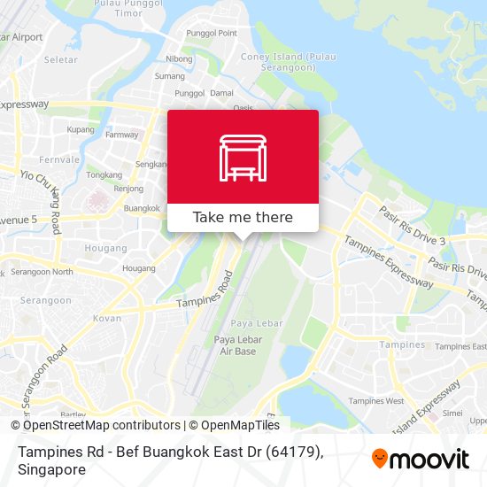 Tampines Rd - Bef Buangkok East Dr (64179) map