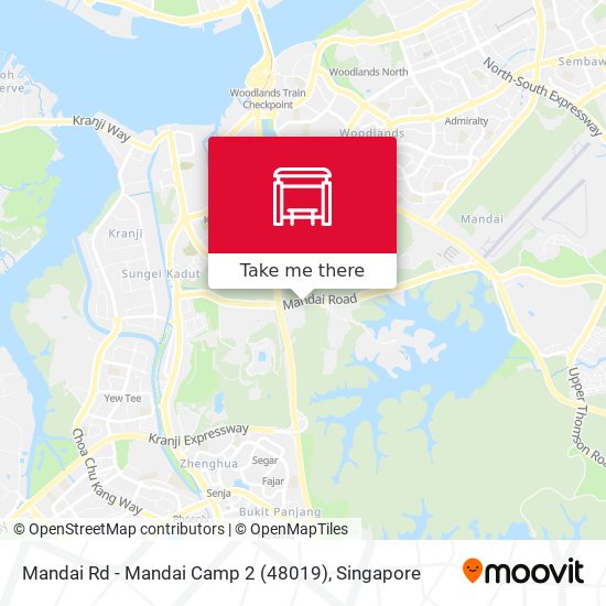 Mandai Rd - Mandai Camp 2 (48019) map