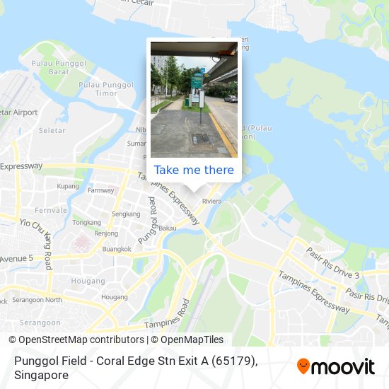 Punggol Field - Coral Edge Stn Exit A (65179)地图