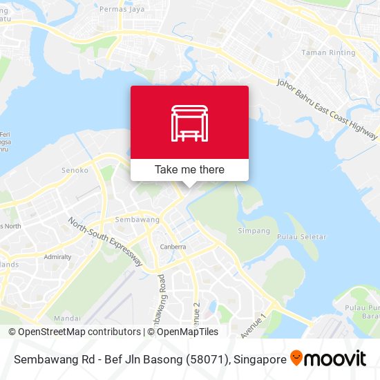 Sembawang Rd - Bef Jln Basong (58071) map