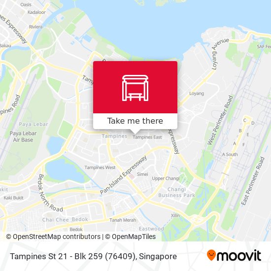 Tampines St 21 - Blk 259 (76409) map