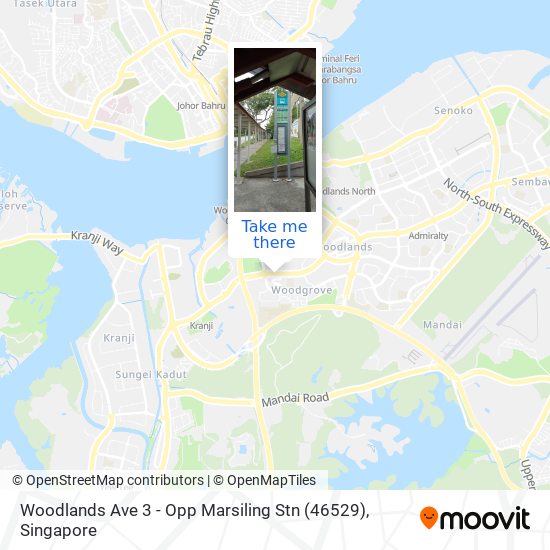 Woodlands Ave 3 - Opp Marsiling Stn (46529)地图