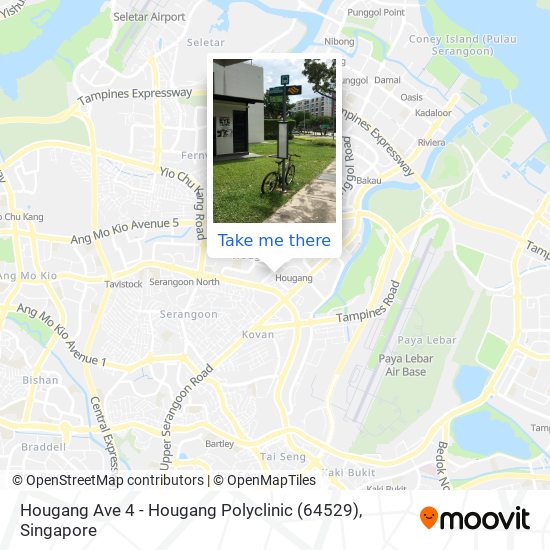 Hougang Ave 4 - Hougang Polyclinic (64529) map