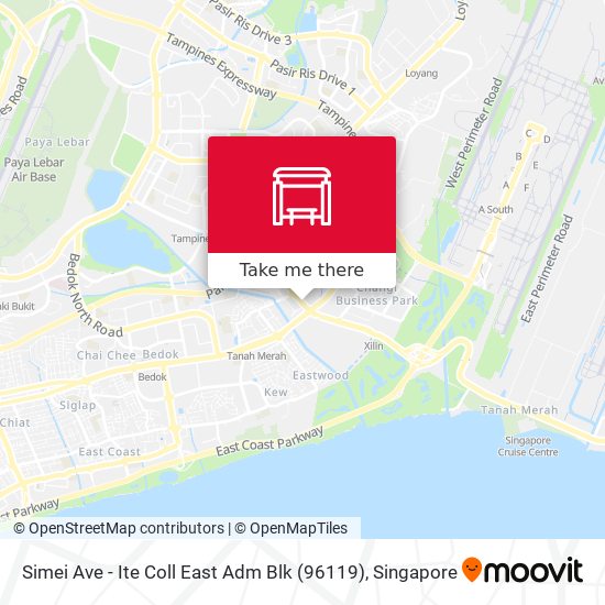 Simei Ave - Ite Coll East Adm Blk (96119) map