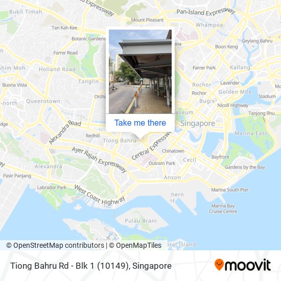 Tiong Bahru Rd - Blk 1 (10149)地图